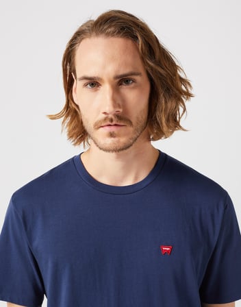 Bisiklet Yaka T-shirt Navy