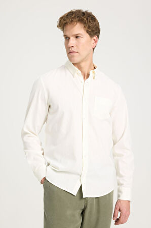 Uzun Kollu Gömlek Worn White