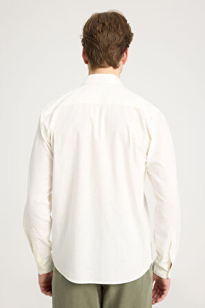 Uzun Kollu Gömlek Worn White