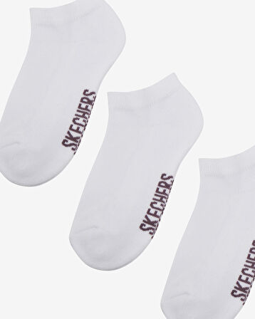 Skechers Socks U 3 Pack Padded Low Cut Sock Beyaz