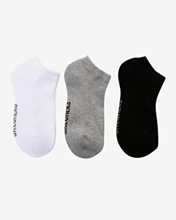 Skechers U 3 Pack Padded Low Cut Sock Renkli