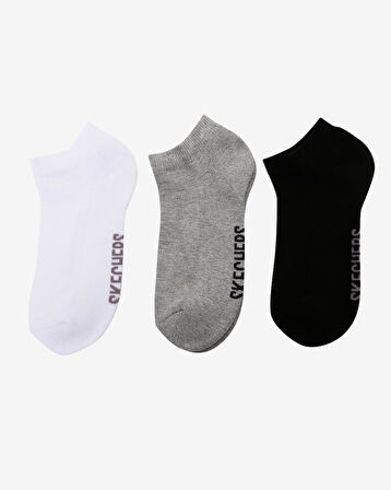 Skechers U 3 Pack Padded Low Cut Sock Renkli