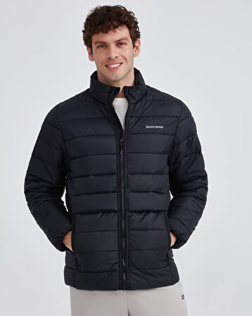 Skechers M Outerwear Padded Jacket Siyah