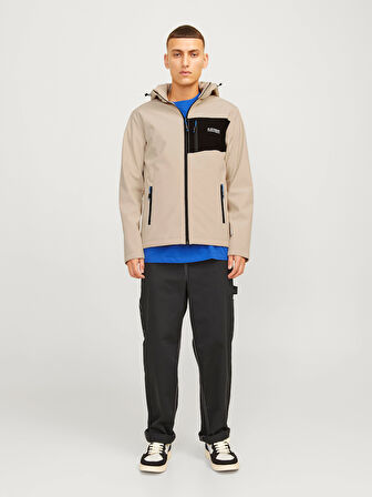 JJTAYLOR SOFTSHELL JACKET Moonbeam