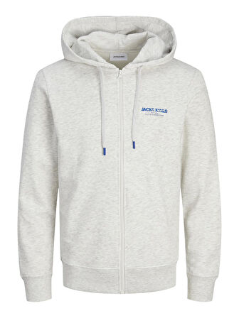 JJALVIS SWEAT ZIP HOOD White