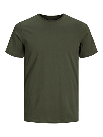 JJEORGANIC BASIC TEE SS O-NECK NOOS Olive