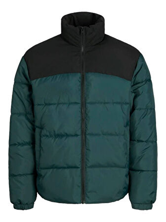 JJMOON STAND COLLAR PUFFER Forest
