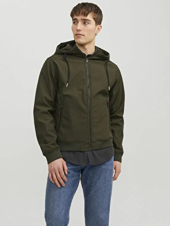 JJEBASIC SOFTSHELL HOOD NOOS Rosin