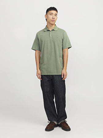 JPRBLUWILLIAM WASH SS POLO SN Dark Green