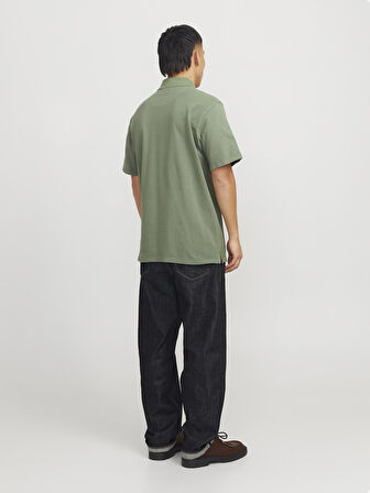 JPRBLUWILLIAM WASH SS POLO SN Dark Green