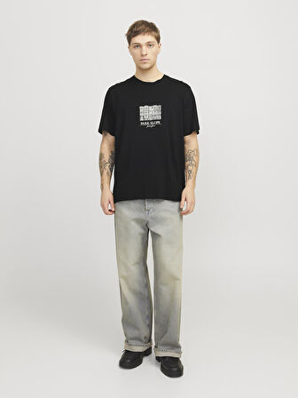 JORBOSTON GRAPHIC TEE SS CREW NECK Black