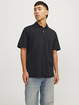 JPRBLUWILLIAM WASH SS POLO SN Black