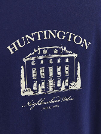 JORBOSTON GRAPHIC TEE SS CREW NECK Ocean