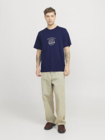 JORBOSTON GRAPHIC TEE SS CREW NECK Ocean