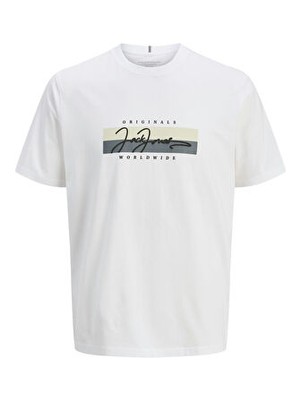 JORFREDERIKSBERG BOX SCRIPT TEE SS CN LN White