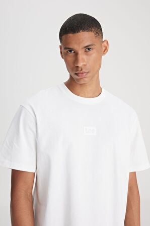 Bisiklet Yaka Tshirt Off White