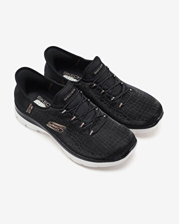 Skechers SUMMİTS - CLASSY NİGHT SİYAH / PEMBE ALTIN
