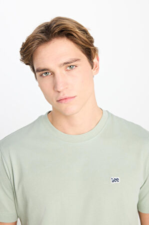 Regular Fit Patch Logo T-shirt Mint Green