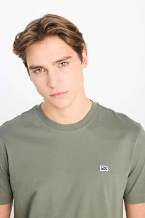 Regular Fit Patch Logo T-shirt Khaki