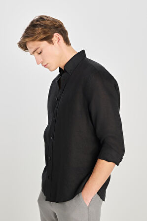 Regular Fit Gömlek Black