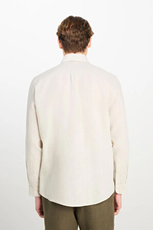Regular Fit Gömlek Beige