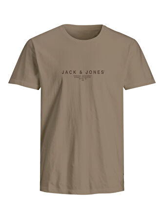 JPRBLAHARRIS SS TEE CREW NECK FST Greige