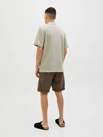 JJEAUSTIN ZIP POLO SS NOOS Moonbeam