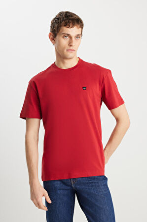 Relaxed Fit Small Logo T-shirt Red