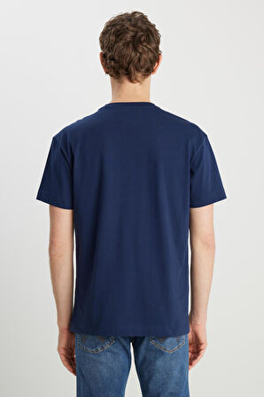 Relaxed Fit Small Logo T-shirt Navy