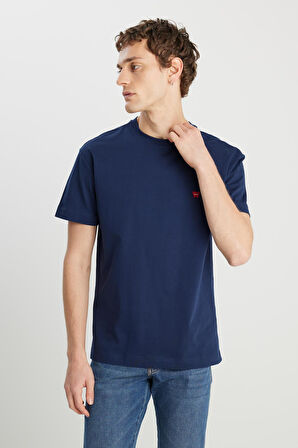 Relaxed Fit Small Logo T-shirt Navy