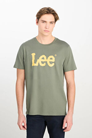 Regular Fit Grafik Baskılı T-shirt Khaki