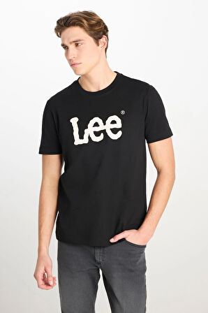 Regular Fit Grafik Baskılı T-shirt Black