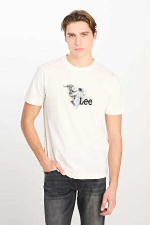 Regular Fit Grafik Baskılı T-shirt OffWhite