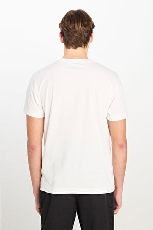 Regular Fit Grafik Baskılı T-shirt White