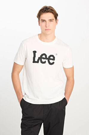 Regular Fit Grafik Baskılı T-shirt White