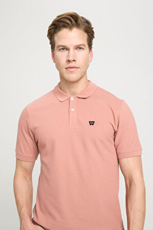 Kısa Kollu Polo T-shirt Dusty Rose