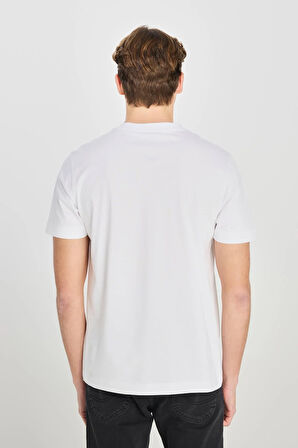 Regular Fit Grafik Baskılı T-shirt White