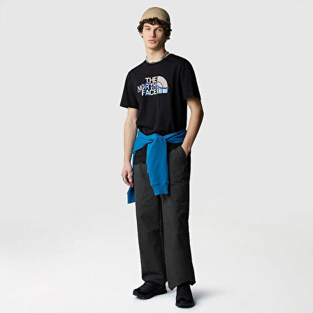 M SS MOUNTAIN LINE TEE Black