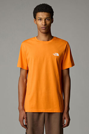 M SS SIMPLE DOME TEE ORANGE