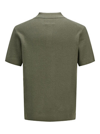 JPRCCCOOPER KNIT POLO SS SN Tea Leaf