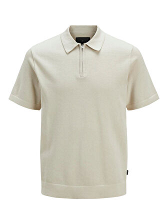 JPRBLAMILANO SPRING KNIT POLO SS SN Silver