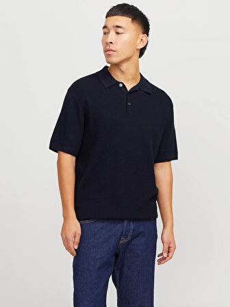 JPRCCCOOPER KNIT POLO SS SN SKY