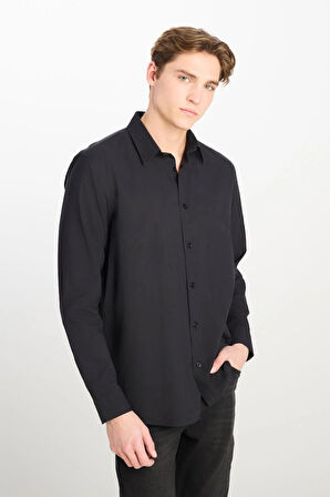 Regular Fit Gömlek Black