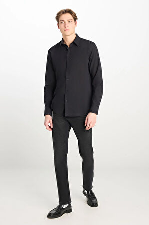 Regular Fit Gömlek Black
