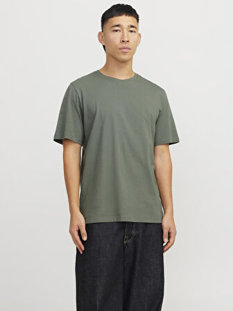 JJEORGANIC BASIC TEE SS O-NECK NOOS GREEN
