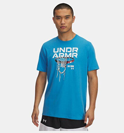 UA M 60/40s Hoops Net SS Ether Blue