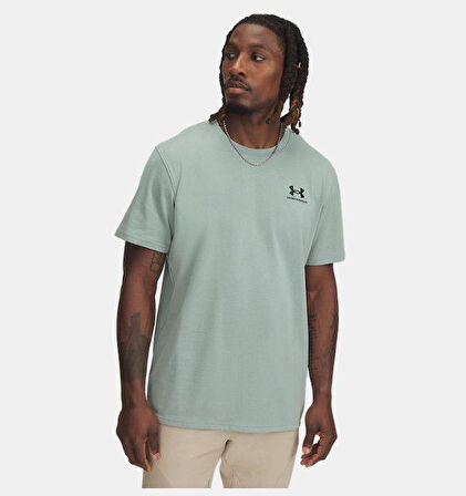 UA M LOGO EMB HEAVYWEIGHT SS Silica Green