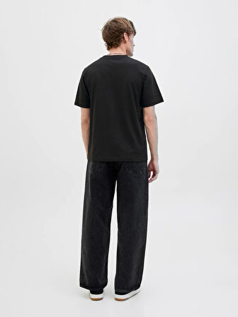 JCOSAGO LOGO SLUB TEE SS CREW NECK LN Black