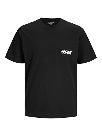 JCOSAGO LOGO SLUB TEE SS CREW NECK LN Black