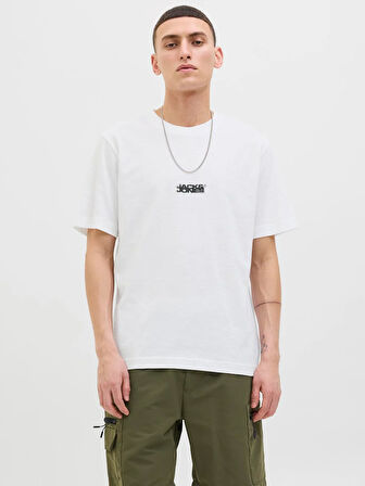 JCOSAGO LOGO SLUB TEE SS CREW NECK LN Bright White